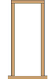 Single Heavy Section Oak Door Frame Heavy Section Oak Single Door Frame