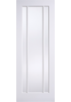 White Primed Lincoln 3 Light Clear Glazed