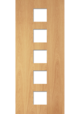GO9 Oak Flush FD30 Fire Door