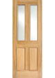 Oak Agana Bevelled Glazed with Raised Mouldings