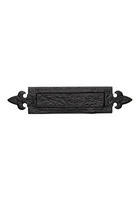 Black Iron Fleur de Lys Letterplate