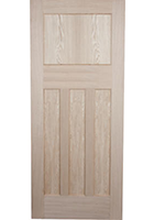 Oak 1930's 4 Panel Internal Door