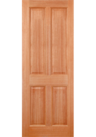 Hardwood Colonial 4 Panel External Door