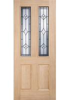 Oak Salisbury 2 Light External Door