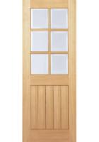 Oak Hagan 6 Light Internal Door