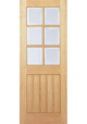 Oak Hagan 6 Light Internal Door