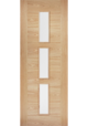 Pre-Finished Oak Sofia 3 Light Clear Glazed