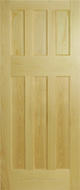 Clear Pine 1930's 6 Panel Internal Door
