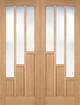 Oak Coventry Clear Glazed Pairs