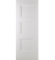 White Primed Amsterdam FD30 Fire Door