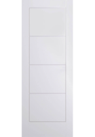 White Moulded Ladder Internal Door
