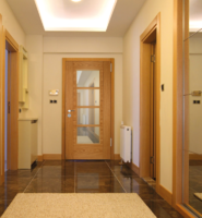 Internal Oak Iseo Central 4 Light Glazed Fire Door