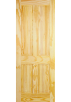 Clear Pine 4 Panel Internal Door