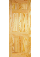 Clear Pine 6 Panel Internal Door