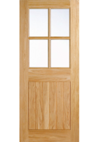 Oak 4 Light Cottage External Door