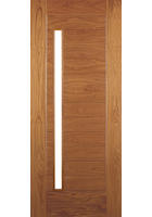 Oak Oslo Clear Glazed External Door