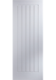 White Primed Newark Textured FD30 Fire Door