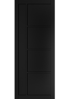 Pre-Finished Black Brixton Internal Door