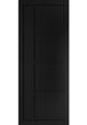 Pre-Finished Black Brixton Internal Door